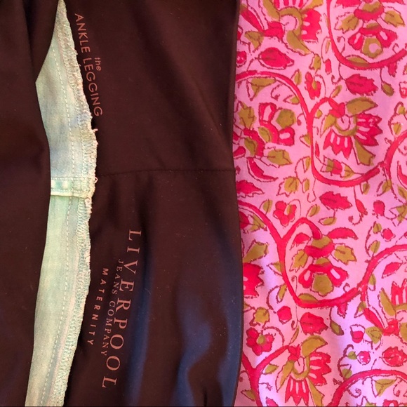 Teal Maternity Pants Ankle Length - Picture 4 of 8